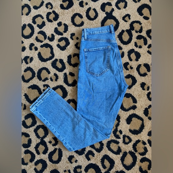 High-waisted, button fly, light-wash Dynamite Rosie Jeans Size 27 - Picture 2 of 3